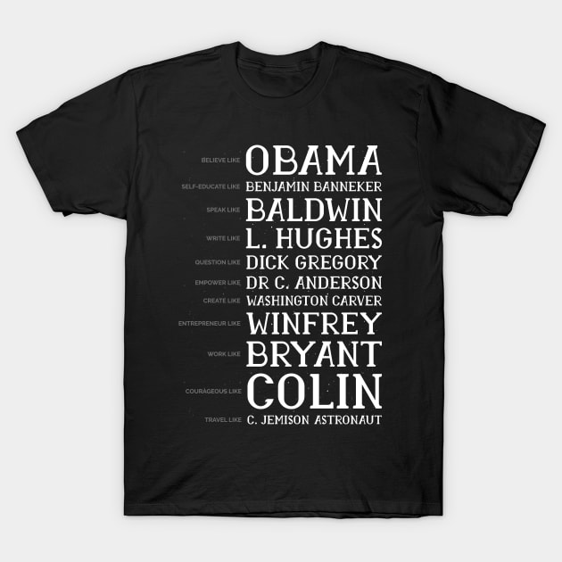 Black History Month BLM Obama Gift T-Shirt by qwertydesigns